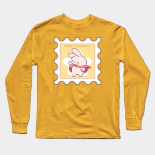 Cute Adorable Bunny: A Stamp of Brilliance that Shines Bright! Long Sleeve T-Shirt